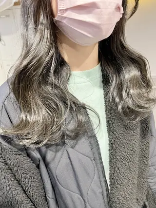 ロング カラー パーマ ヘアアレンジ メンズ 上品＆韓国風 🥀海心🥀のヘアスタイル