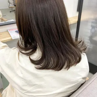 ミディアム カラー ヘアアレンジ Trip大名 AZUのヘアスタイル