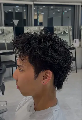 ショート パーマ メンズ fifth 堀内新史のヘアスタイル