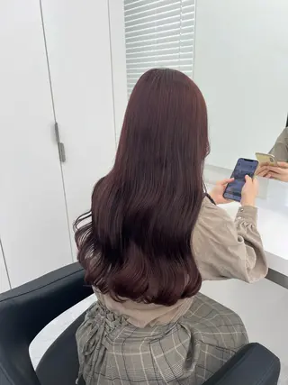 ロング カラー ヘアアレンジ 💖似合わせカラー ブリーチ💖レイヤーのヘアスタイル