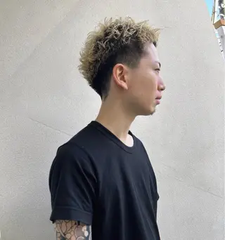 ショート 🌀くせ毛風 ナチュラルパーマ優吉のヘアスタイル