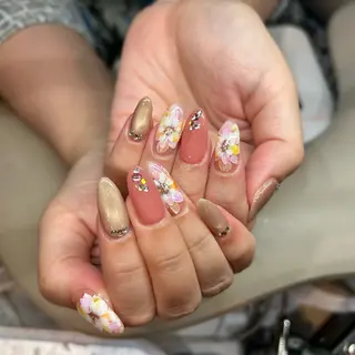 ネイル FOINAIL 🎀長さだし🎀のネイルデザイン