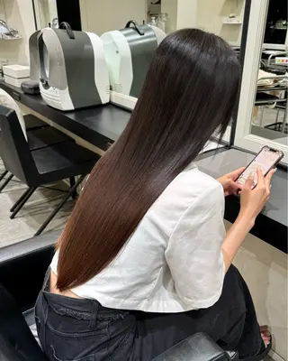 ロング Apa kabar 鳳店 店長 吉田裕のヘアスタイル