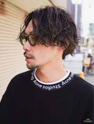 カラー パーマ メンズ パーマ特別価格🔥 宇宙のヘアスタイル