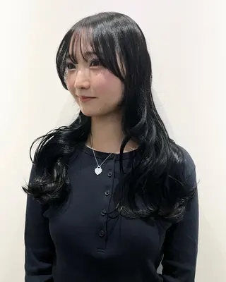 ロング カラー 田中 遥陽のヘアスタイル