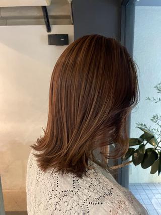 セミロング カラー NAO/レイヤー🌷 /ハイトーンカラー✨のヘアスタイル