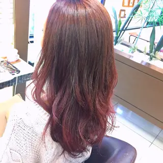 ロング カラー 大平 美沙のヘアスタイル