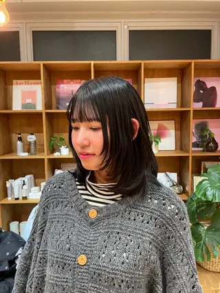ミディアム 縮毛矯正/レイヤー 🌙児玉光瑠のヘアスタイル