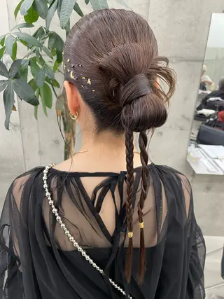 セミロング 手島 カミラのヘアスタイル