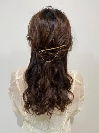 ロング ヘアアレンジ 喜多良 綾花のマツエク・マツパデザイン