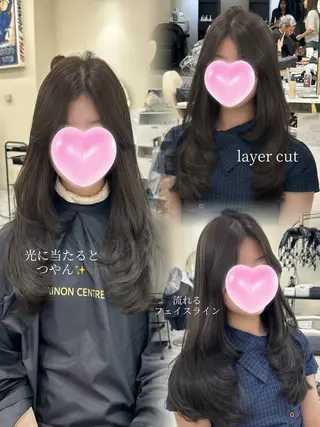ロング hiyori🎀 トレンドレイヤーのヘアスタイル
