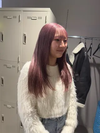 ロング カラー パーマ ヘアアレンジ メンズ キッズ 韓国系🇰🇷🩶 艶暗髪/MEIのヘアスタイル