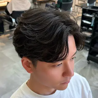 ショート パーマ メンズ 石田 翔琉のヘアスタイル