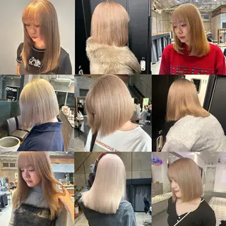 カラー 🫒オリーブ/透け感 レイヤー🌿モエカのヘアスタイル