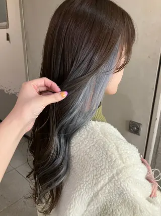 ロング カラー 清村 和音のヘアスタイル