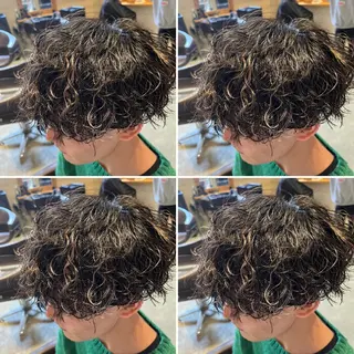 カラー パーマ メンズ メンズパーマ特化 望月謙二郎のヘアスタイル