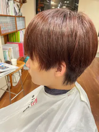 ショート カラー メンズ 浅岡 昭汰のヘアスタイル