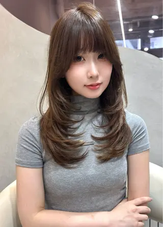ロング カラー ヘアアレンジ 髪質改善/透明感 カラー/吉田光佑のヘアスタイル