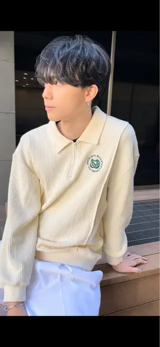 ショート メンズ🍃ナチュラル 韓国風ヘアRENのヘアスタイル