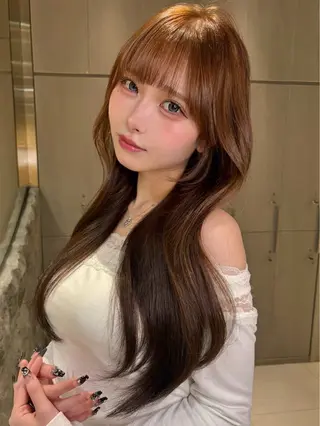 ロング 仙台Ｉ韓国レイヤー Ｉ髪質改善Ｉ伊藤拓海のヘアスタイル