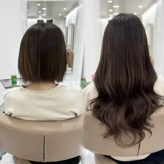 ロング 赤み消し透明感カラー オオヤマのヘアスタイル