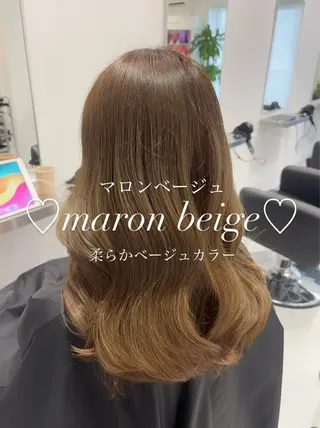 ロング カラー レイヤーカット🎀× 韓国風🇰🇷正源のヘアスタイル