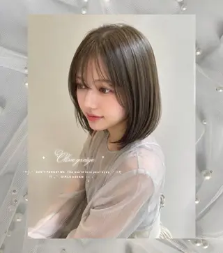 カラー みゆ💖💫透明感 カラー／ヘアアレンジのヘアスタイル
