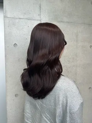 セミロング カラー ヘアアレンジ ボブ艶モテカラー🫧 カリンのヘアスタイル
