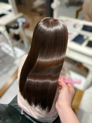 ロング カラー 𝐍𝐚𝐧𝐚{ LEB/神戸三宮のヘアスタイル