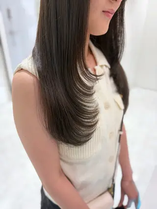 ロング カラー ヘアアレンジ 💓色落ちまで綺麗な 垢抜けカラー💓のヘアスタイル