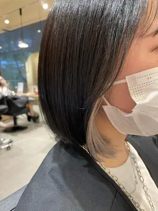 ショート カラー 髪質改善✨艶髪 韓国ヘア 池内 祐樹のヘアスタイル