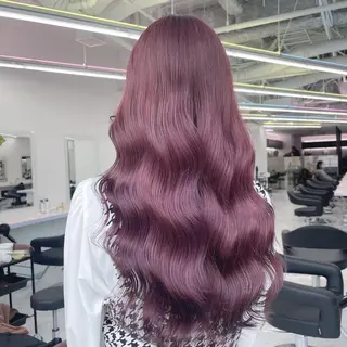 セミロング 🎀愛されピンク ラベンダー💜ゆいのヘアスタイル