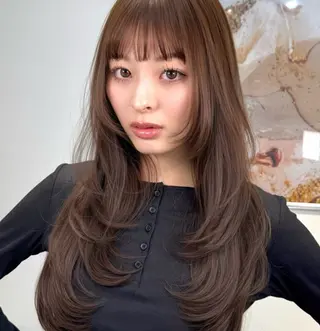 ロング 無料カットモデル募集 ONYX 表参道のヘアスタイル
