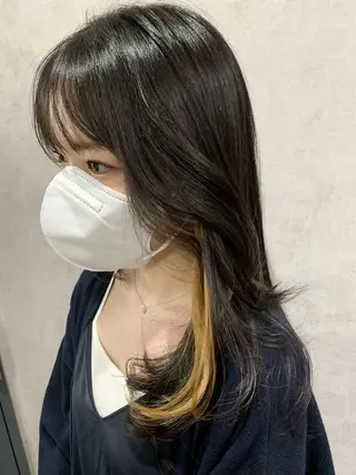 ミディアム giniro ホソミのヘアスタイル