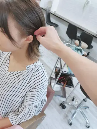 ミディアム ツヤ髪ケアカラー✨ 中谷良成のヘアスタイル