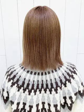 ミディアム カラー パーマ ヘアアレンジ ITbyALBUM 八王子店のヘアスタイル