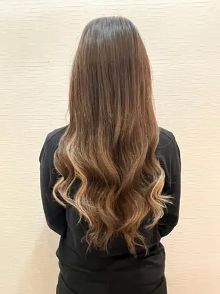 ロング カラー ヘアカラー&縮毛矯正 STAR☆RIVERのヘアスタイル