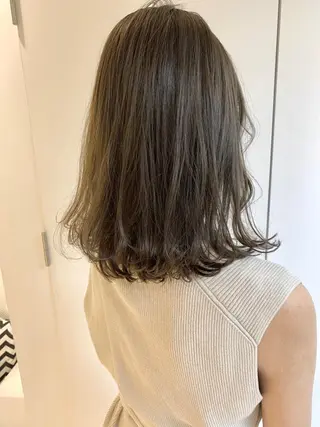 ミディアム Okamura Chisatoのヘアスタイル