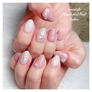 ミディアム ネイル 🐾enen style 🐾のネイルデザイン