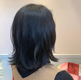ミディアム パーマ 鈴木 麻希のヘアスタイル