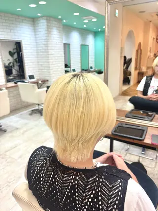 ショート 髪質改善縮毛５０％ OFF/吉田 響歌♡のヘアスタイル