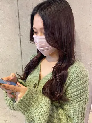 ロング カラー 外国人対応 佐久間のヘアスタイル