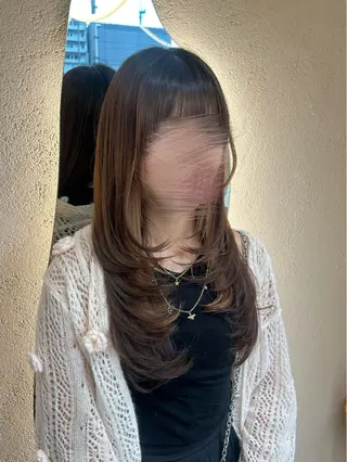 ロング レイヤー/透明感 🌷油科あい🌷のヘアスタイル