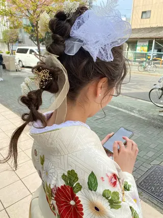 ヘアアレンジ ヘアメイク美容師 ayanoのヘアスタイル