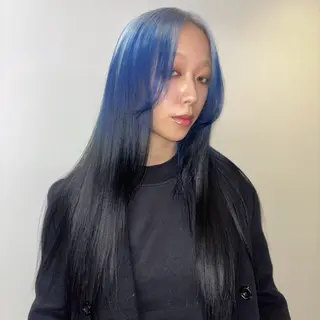 ロング カラー Ren. 🦋デザインカラーのヘアスタイル