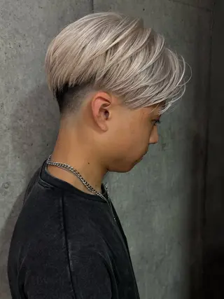 ショート Kaho【mens/ ブリーチ/パーマ】のヘアスタイル