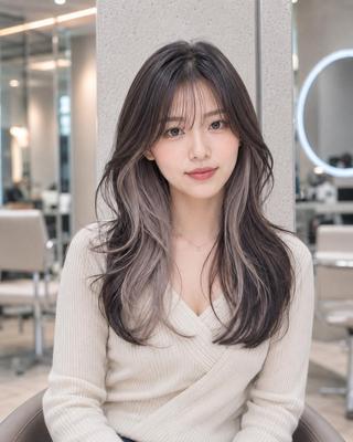 ミディアム jill by gisel 博多のヘアスタイル