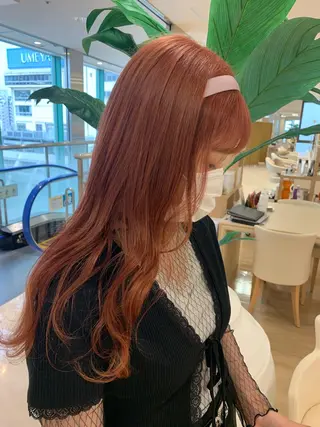 ロング カラー 暖色/ブリーチカラー 🎀 M i k uのヘアスタイル