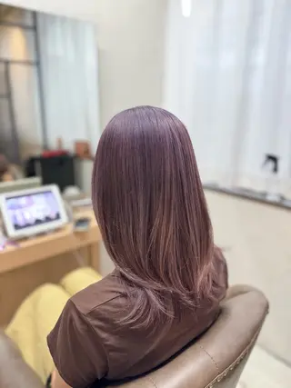 ミディアム カラー 髪質改善×ケアブリー チ特化【ケンタ】のヘアスタイル