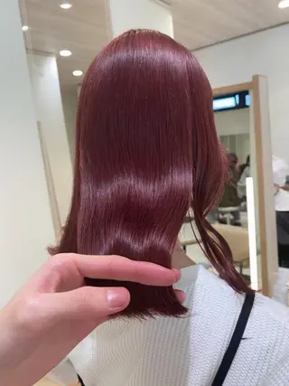 セミロング カラー ブロンド/ミックス カラー三毛猫Kaiのヘアスタイル